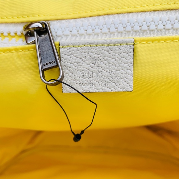 ✨NEW✨ GUCCI Yellow Medium Blind For Love Backpack - Picture 7 of 10